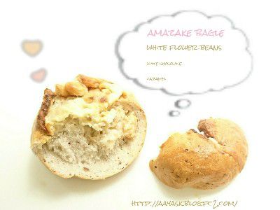 AMAZAKE SWEET 2018×世界にひとつ・かぼちゃソーセージグラタンベーグル&甘酒チーズケーキベーグル(白花豆と塩キャラメル仕立て)@小さな焼き菓子屋BAMBOO KITCHEN