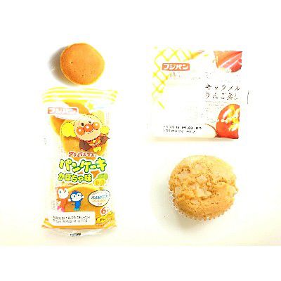 PUMPKIN LOVE(かぼちゃ愛)・あんぱんまんパンケーキ(かぼちゃ味)×もち食感・キャラメルりんご蒸し&@フジパン