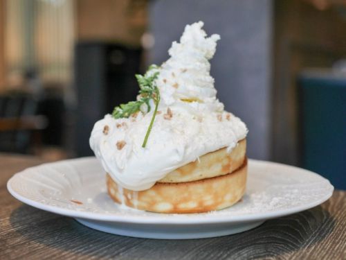 【シンガポール】 星乃珈琲店 HOSHINO COFFEE SINGAPORE 雪山スフレパンケーキ ダブル