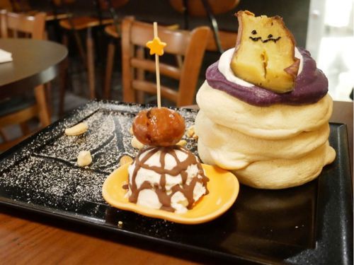 【シンガポール】 Riz Labo Kitchen Singapore リズラボキッチン シンガポール 焼き芋パンケーキ リズラボ&ハロウィンスタイル