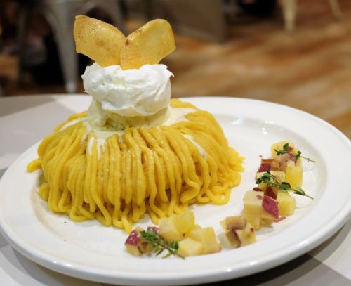 【立川】 J.S.PANCAKE CAFE ジェイエスパンケーキカフェ立川店 安納芋のモンブランパンケーキ