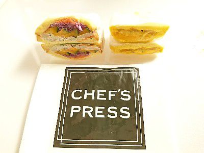PUMPKIN LOVE(かぼちゃ愛)・かぼちゃ好きの為のトリプル!かぼちゃプリン&かぼちゃの彩りベジサンドイッチ@CHEFS PRESS