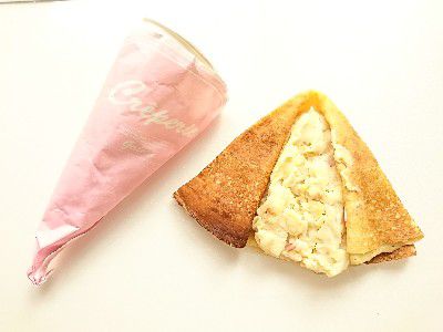 CRAPE MEMORY(いちごみるうの毎日クレープ)&SUNNY MARCHE(太陽のマルシェ)限定~ポテトグラタンクレープ&焼き芋ラテクレープ~
