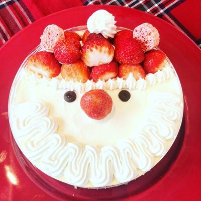 親子クリスマスケーキ