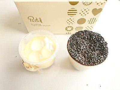 PUDDING WEEK!!(プリン大収穫)~もちもちプリン(黒蜜きなこがけわらびもち)&ザクザク黒ごまプリン(大阪「和田萬」使用)~