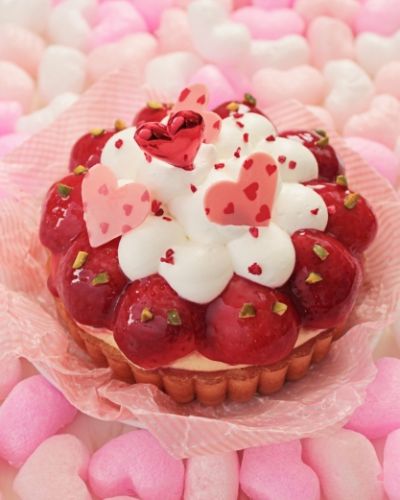 苺のレアチーズタルト
