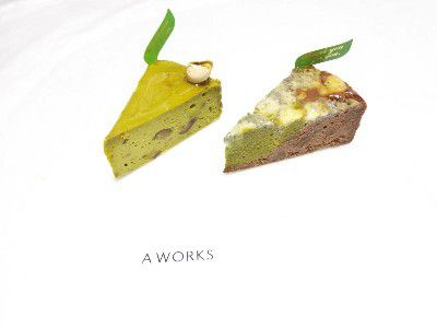 AMAZAKE SWEET 2019(甘酒の日)×PISTACHIO(愛♥ピスタチオ)・ヘビー級 栗ピスタチオチーズケーキ&ゴルゴンゾーラピスタチオチーズケーキ@AWORKS