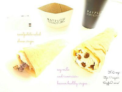 RAM RAISIN LOVE(ラムレーズン党)×CRAPE MEMORY(いちごみるうの毎日クレープ)~神降臨・SOY CREPE(ソイクレープ)ラムレーズン&ホワイトチョコandスイートポテトサラダクレープ~