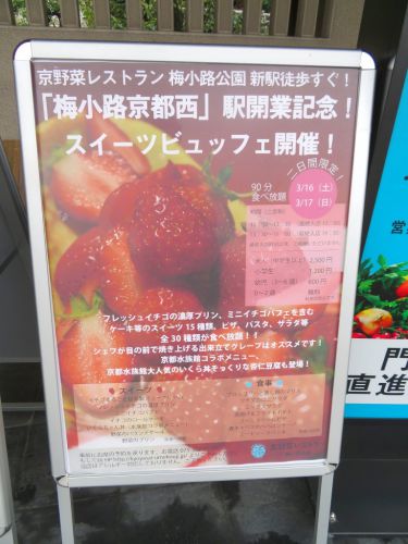 「京野菜レストラン 梅小路公園」 スイーツビュッフェ
