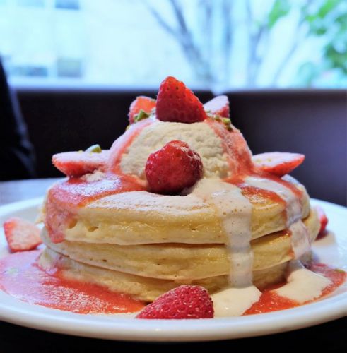 【代官山】 IVY PLACE アイビープレイス フレッシュストロベリークリームパンケーキ