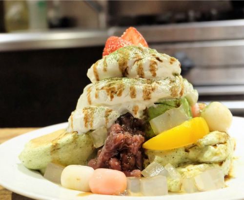 【渋谷】 ESPRESSO D WORKS エスプレッソディーワークス渋谷店 抹茶あんみつパンケーキ