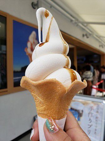 江ノ島食べ歩き絶品ソフトクリーム~江ノ島プリン~@江ノ島