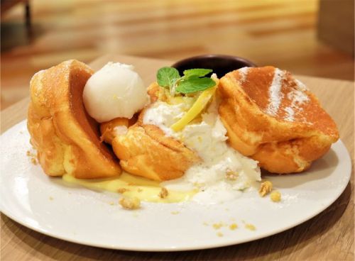 【お台場】湘南パンケーキ 小田原レモンカスタードクリームパンケーキ