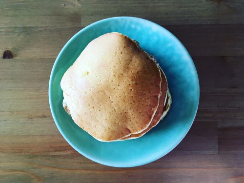 パンケーキの朝ごはん
