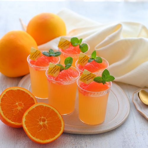 この季節に嬉しいグレープフルーツゼリー