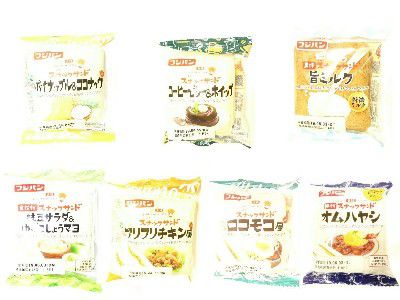 ご当地スナックサンド~パイナップル&ココナッツandスナックサ~ンド コーヒーゼリー&ホイップand全粒粉スナックサンド枝豆サラダ&柚子胡椒マヨand米粉スナックサンド(オムハヤシ)