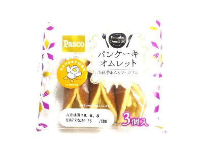 SWEET POTATO(おいも週間)~パンケーキオムレット(川越芋あん&マーガリン)@敷島製パン(PASCO)