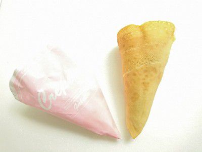 トウモロコシ&枝豆フェスティバル in ヒルズマルシェ~CRAPE MEMORY(いちごみるうの毎日クレープ)・2層仕立てのずんだクレープ~