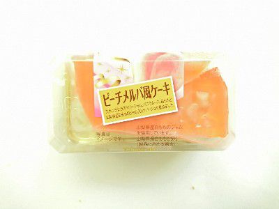 PEACH!PEACH!PEACH!ピーチメルバ風ケーキ(山梨県産白もものジャム入り)@山崎製パン(ヤマザキ)