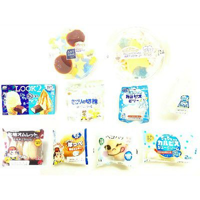 CALPIS(カルピス)®️「カルピス」レアチーズケーキ&ペコちゃんのほっぺ(雪塩ミルキー)@山崎製パン(ヤマザキ)
