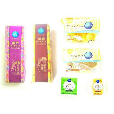 OKINAWA FAIR 2019 (沖縄フェア)・黒糖チーズケーキ(沖縄県産黒糖使用)&紫芋チーズケーキ(沖縄県産ちゅら恋紅芋使用)@小さな洋菓子店@MONTEUR(モンテール)