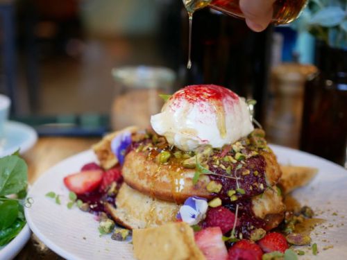 【オーストラリア メルボルン】 Faraday's Cage ファラデイズ ケージ ラズベリーリコッタホットケーキ
