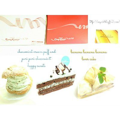 CHOCO MINT LOVES(チョコミント党)・クリーム鬼盛り!Wシュー(チョコミントホイップ&カスタードクリーム)&パリパリ食感のチョコミントケーキ@COZY CORNAR(コージーコーナー)