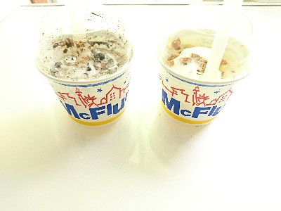 CHEESE WEEK 2018(チーズ好きのための)×ICE CREAM WEEK!!(アイスクリーム部)・マックフルーリー(ザクザク食感・ニューヨークチーズケーキ&)