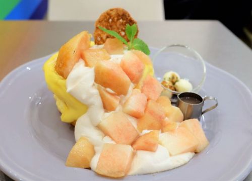 【池袋】RAINBOWPANCAKE レインボーパンケーキ西武池袋店 水蜜桃のパンケーキ