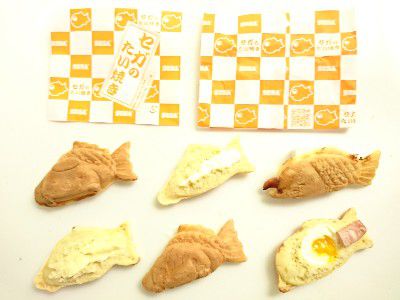 SANRIO(サンリオコラボ)×おそろしの犬面魚 ポムポムプリン焼き(プリンクリーム味)
・シナモロール焼き(ミルククリーム味)
・ぐでたま焼き(半熟卵ソーセージ味)@SEGA&くりこ庵