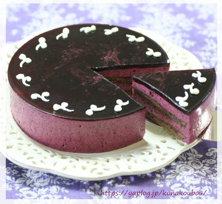 10月のお菓子・カシスムース