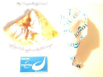 CRAPE MEMORY(いちごみるうの毎日クレープ)・シナモン&メープル香るなめらかスイートポテトとりんごのクレープ@YOGRINO