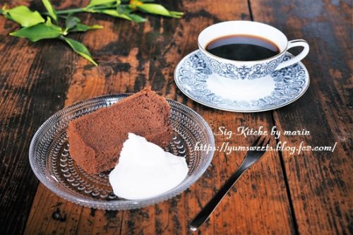 チョコレートシフォンケーキ
