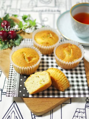 簡単シンプルふんわり美味☆りんご紅茶のカップケーキ