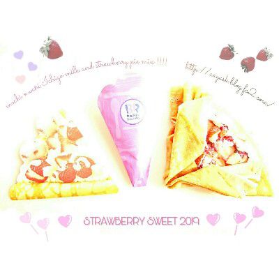STRAWBERRY WEEK!!(いちごの日) ×CRAPE MEMORY(いちごみるうの毎日クレープ)~神降臨もちもちいちごみるくもち&ストロベリーベイクドチーズケーキ&とろ~りホワイトチョコonいちごショートケーキ&ベリーベリーラブベリークレープ~