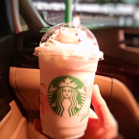 【スタバ】可愛い★さくらミルクプリンフラペチーノ♪