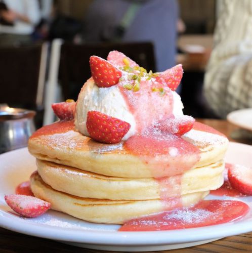 【代官山】 IVY PLACE アイビープレイス フレッシュストロベリークリームパンケーキ