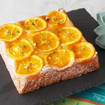 オレンジのスクエアケーキ