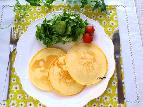 もっちり♪ランチにも!米粉パンケーキ