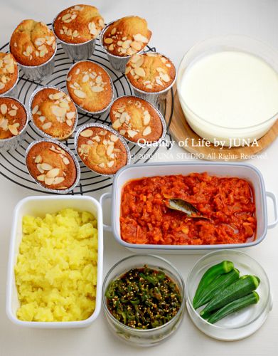 今週末の作りおき ~レンジで作るホワイトソース(超濃厚バージョンw)とかカップケーキとか~