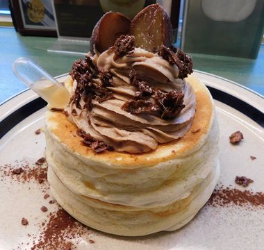 eggg cafe(えぐぅ~カフェ) 小平本店@小平市のマロンパンケーキ(限定)