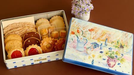 銀座ウエストのお菓子が家に届く「ウエスト通販限定缶」リーフパイなど15袋入り!