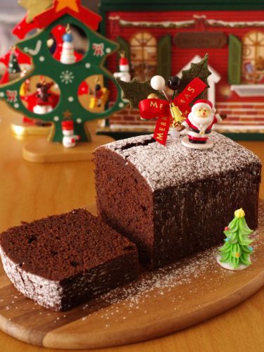 ココアとホットケーキミックスのチョコパウンドケーキ☆くらしのアンテナに掲載ありがとうございます