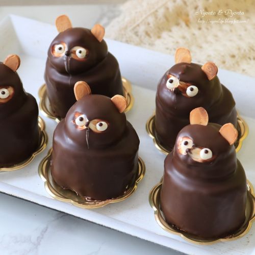 今年のバレンタインは…たぬきケーキ♡