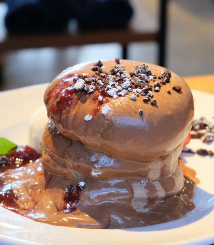 【群馬 太田】BLACKSMITH COFFEE 西本町店 パンケーキ・メルティショコラ
