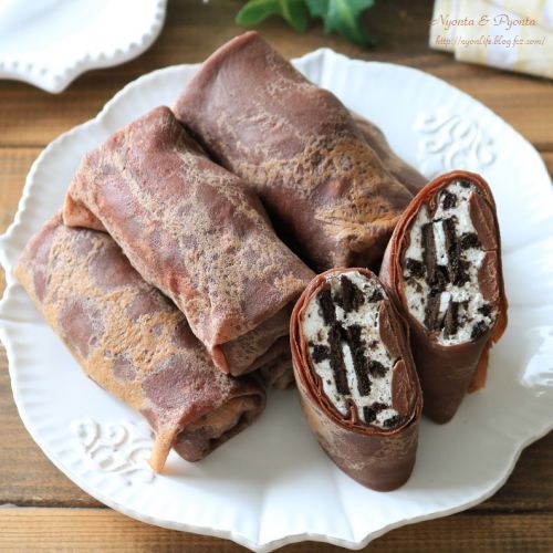 クッキー&クリームの生チョコクレープ