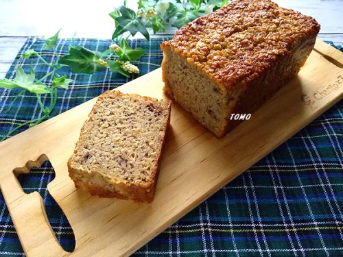 小麦粉不要♪オートミールで!オートミールのバナナケーキ