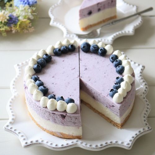ブルーベリーレアチーズケーキ