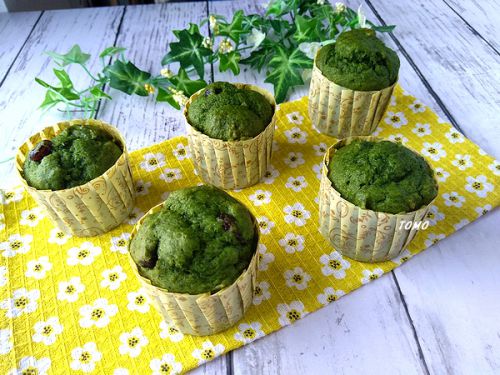 ぐんまクッキングアンバサダー♪ホットケーキミックスで簡単!群馬県産春菊のマフィン