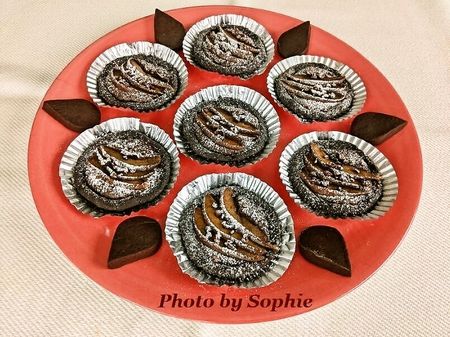 ビターチョコと西洋梨のタルトレットのレシピ